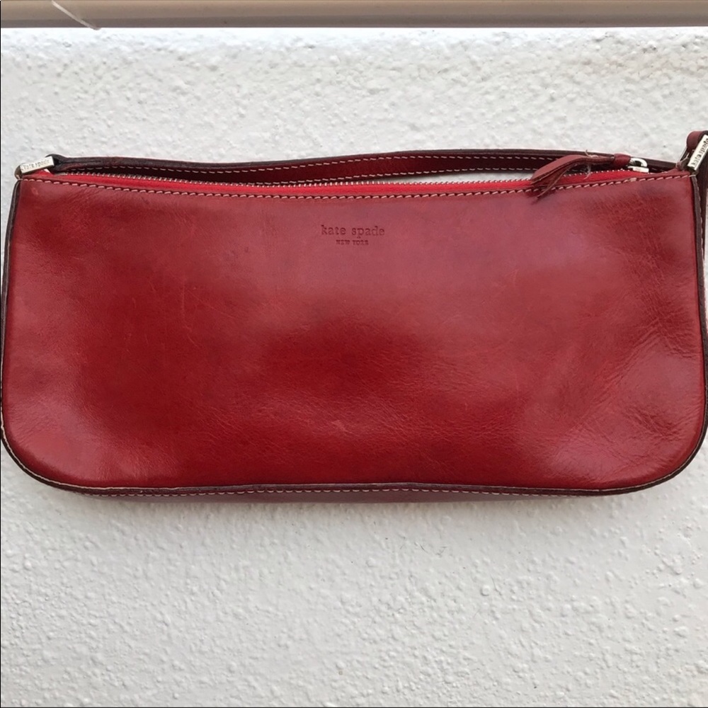 SOLD Vintage Kate Spade Red Leather Bag